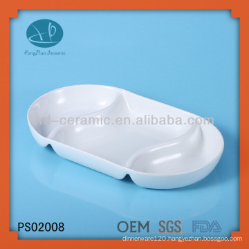 ceramic compartment dinner plates,porcelain compartment plate,ceramic plate